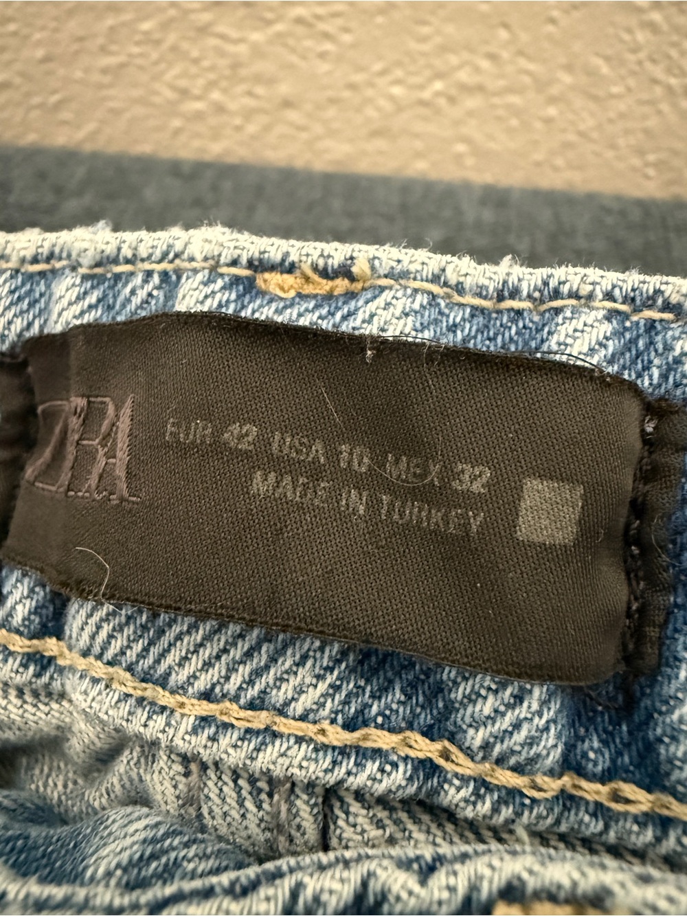 Zara Light Blue Straight Leg Jeans